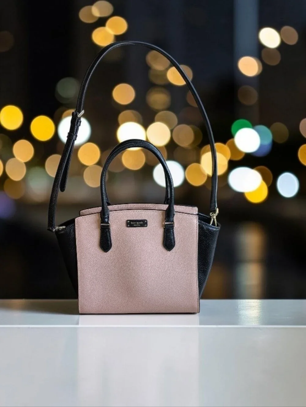 kate spade Pink and Black Two-Tone Satchel